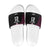 Queensland Papua New Guinea Custom Slide Sandals All Black Pacific PNG Tribal Style - Polynesian Pride