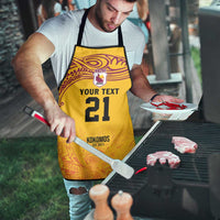 Queensland Papua New Guinea Custom Apron All Gold Pacific PNG Tribal Style - Polynesian Pride