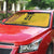 Queensland Papua New Guinea Custom Auto Sun Shade All Gold Pacific PNG Tribal Style - Polynesian Pride