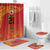 Queensland Papua New Guinea Custom Bathroom Set All Red Pacific PNG Tribal Style - Polynesian Pride