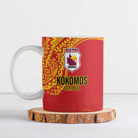 Queensland Papua New Guinea Custom Ceramic Mug All Red Pacific PNG Tribal Style LT9 Red - Polynesian Pride