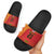 Queensland Papua New Guinea Custom Slide Sandals All Red Pacific PNG Tribal Style - Polynesian Pride