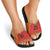 Queensland Papua New Guinea Custom Slide Sandals All Red Pacific PNG Tribal Style - Polynesian Pride
