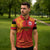 Queensland Papua New Guinea Custom Zipper Polo Shirt All Red Pacific PNG Tribal Style - Polynesian Pride