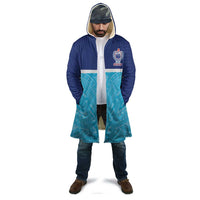 Queensland Samoa Custom Cloak Blue Pacific Polynesian Tribal Pattern - Polynesian Pride