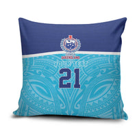 Queensland Samoa Custom Pillow Cover Blue Pacific Polynesian Tribal Pattern - Polynesian Pride