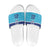 Queensland Samoa Custom Slide Sandals Blue Pacific Polynesian Tribal Pattern - Polynesian Pride