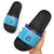 Queensland Samoa Custom Slide Sandals Blue Pacific Polynesian Tribal Pattern - Polynesian Pride