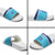 Queensland Samoa Custom Slide Sandals Blue Pacific Polynesian Tribal Pattern - Polynesian Pride