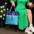 Queensland Samoa Custom Tote Bag Blue Pacific Polynesian Tribal Pattern - Polynesian Pride