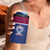 Queensland Samoa Custom 4 in 1 Can Cooler Tumbler Maroon-Blue Pacific Polynesian Tribal Pattern