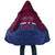 Queensland Samoa Custom Cloak Maroon-Blue Pacific Polynesian Tribal Pattern - Polynesian Pride