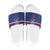 Queensland Samoa Custom Slide Sandals Maroon-Blue Pacific Polynesian Tribal Pattern - Polynesian Pride