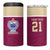 Queensland Samoa Custom 4 in 1 Can Cooler Tumbler Maroon Pacific Polynesian Tribal Pattern