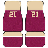 Queensland Samoa Custom Car Mats Maroon Pacific Polynesian Tribal Pattern