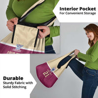 Queensland Samoa Custom Grocery Bag Maroon Pacific Polynesian Tribal Pattern