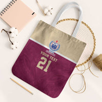 Queensland Samoa Custom Tote Bag Maroon Pacific Polynesian Tribal Pattern - Polynesian Pride