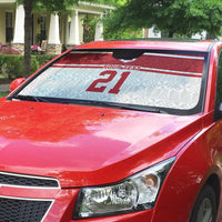 Queensland Tonga Custom Auto Sun Shade QLD with Tongan Ngatu Pattern - Polynesian Pride