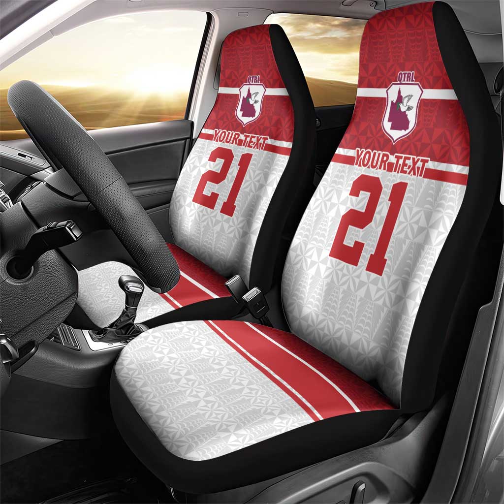 Queensland Tonga Custom Car Seat Cover QLD with Tongan Ngatu Pattern