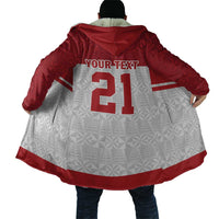 Queensland Tonga Custom Cloak QLD with Tongan Ngatu Pattern - Polynesian Pride