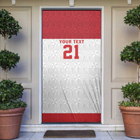 Queensland Tonga Custom Door Cover QLD with Tongan Ngatu Pattern - Polynesian Pride