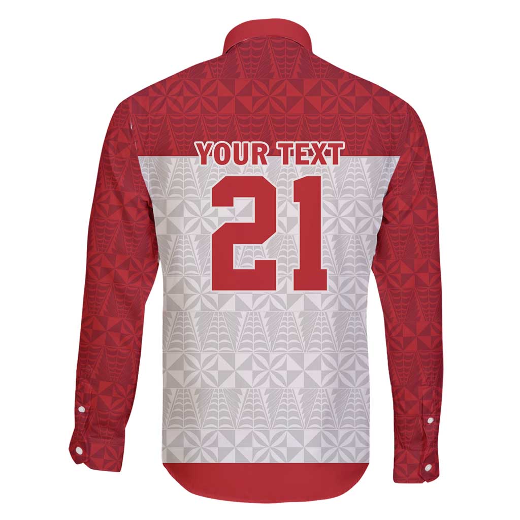 Queensland Tonga Custom Family Matching Long Sleeve Bodycon Dress and Hawaiian Shirt QLD with Tongan Ngatu Pattern