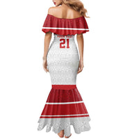 Queensland Tonga Custom Family Matching Mermaid Dress and Hawaiian Shirt QLD with Tongan Ngatu Pattern