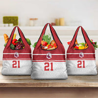 Queensland Tonga Custom Grocery Bag QLD with Tongan Ngatu Pattern