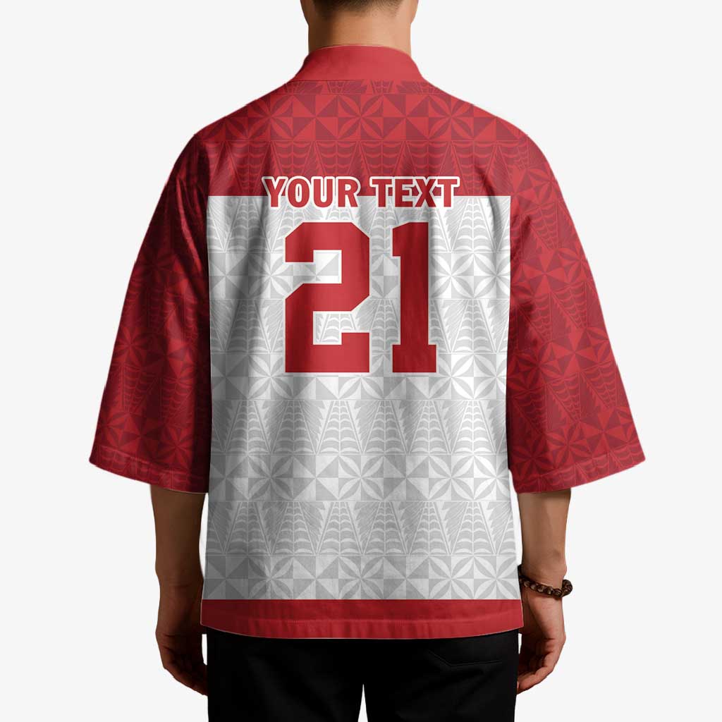 Queensland Tonga Custom Kimono QLD with Tongan Ngatu Pattern - Polynesian Pride