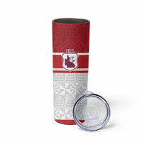 Queensland Tonga Custom Skinny Tumbler QLD with Tongan Ngatu Pattern