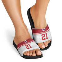 Queensland Tonga Custom Slide Sandals QLD with Tongan Ngatu Pattern - Polynesian Pride