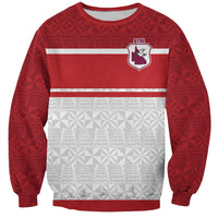 Queensland Tonga Custom Sweatshirt QLD with Tongan Ngatu Pattern