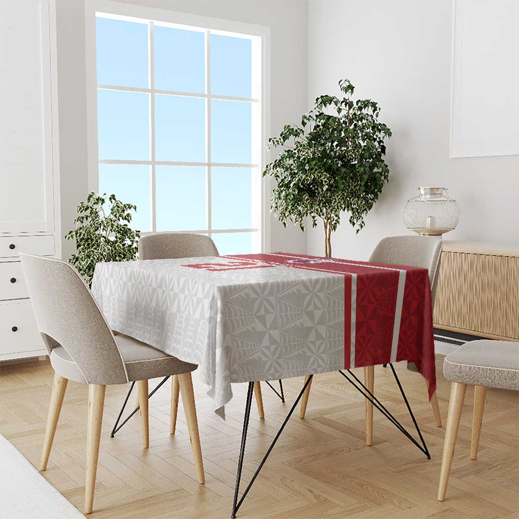 Queensland Tonga Custom Tablecloth QLD with Tongan Ngatu Pattern