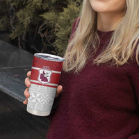 Queensland Tonga Custom Tumbler Cup QLD with Tongan Ngatu Pattern