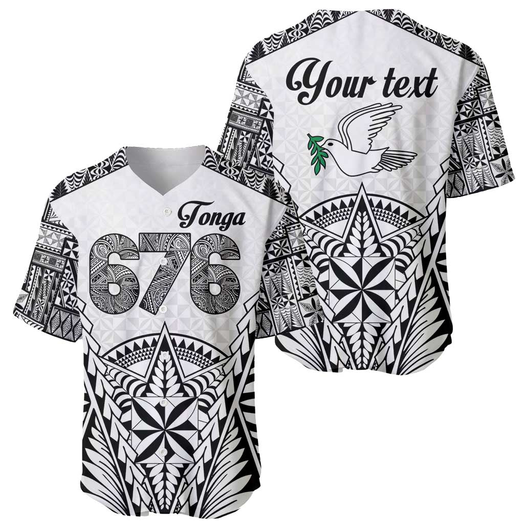 Personalised Tonga 676 Baseball Jersey Tribal Kupesi Ngatu Unique LT9 - Polynesian Pride