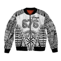 Personalised Tonga 676 Bomber Jacket Tribal Kupesi Ngatu Unique