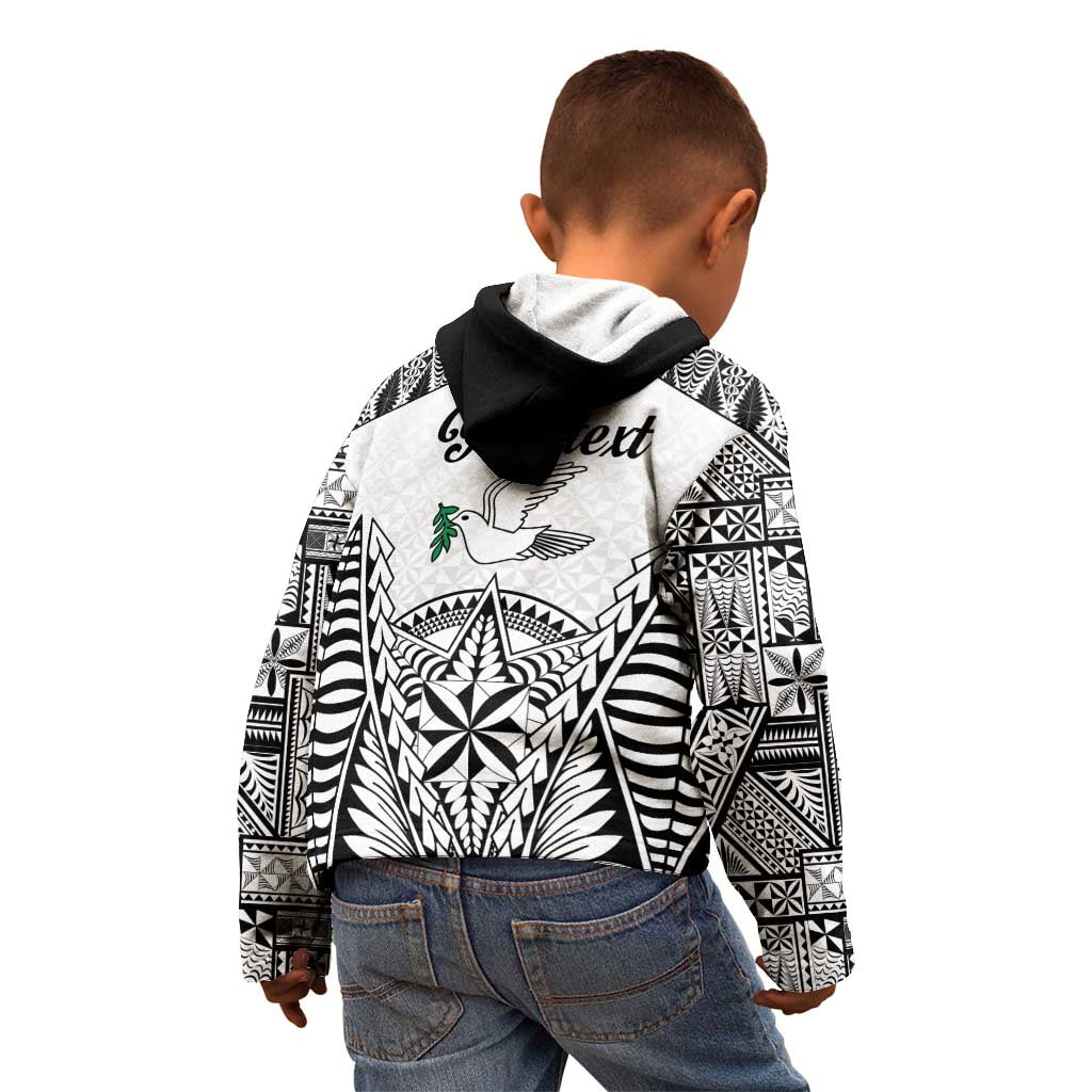 Personalised Tonga 676 Kid Hoodie Tribal Kupesi Ngatu Unique LT9 - Polynesian Pride