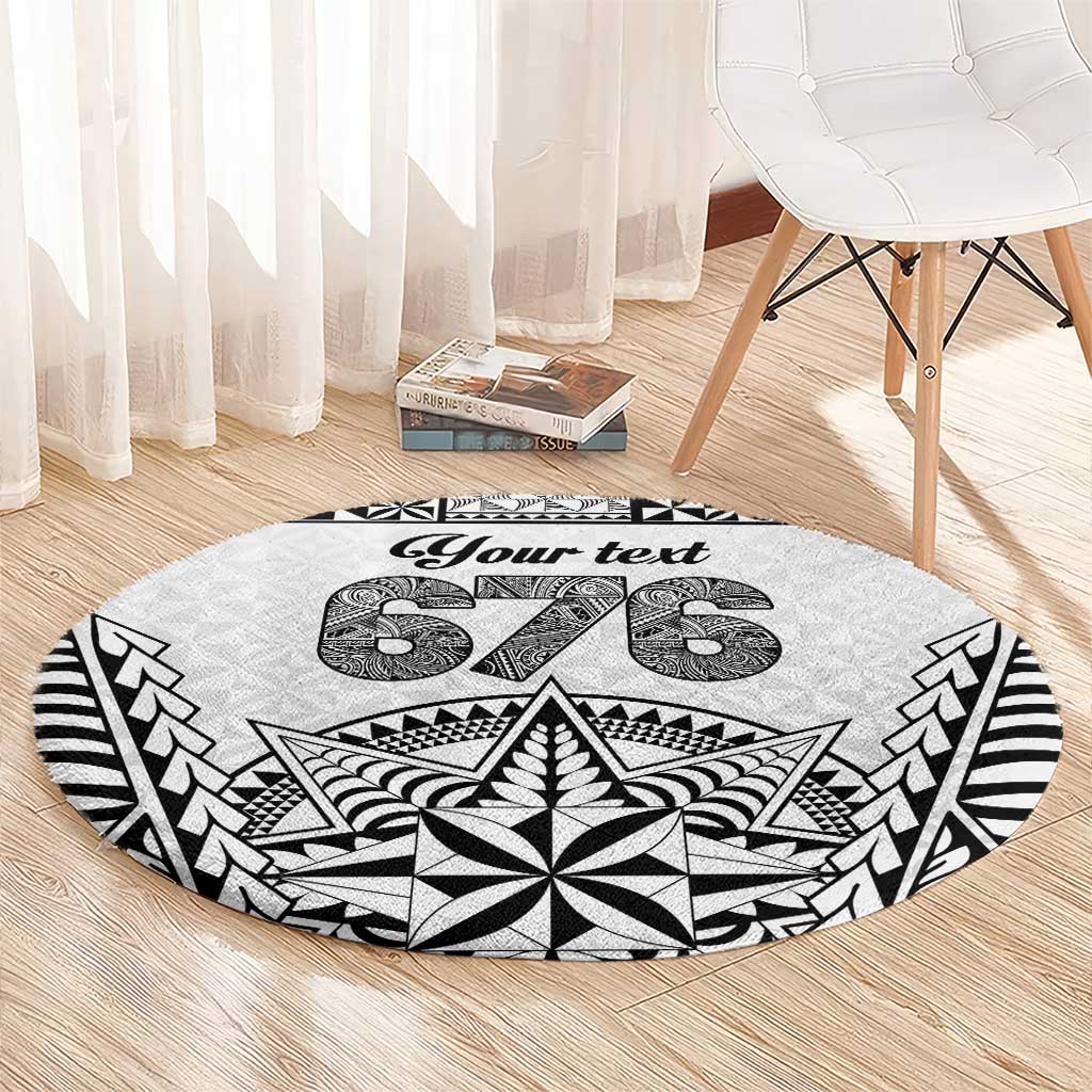 Personalised Tonga 676 Round Carpet Tribal Kupesi Ngatu Unique LT9 - Polynesian Pride