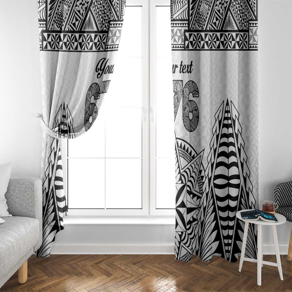 Personalised Tonga 676 Window Curtain Tribal Kupesi Ngatu Unique