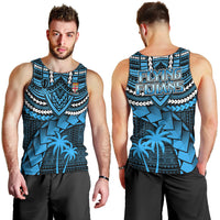 Fiji Rugby Men Tank Top Go Fijian Tapa Arty with World Cup Vibe LT9 - Polynesian Pride