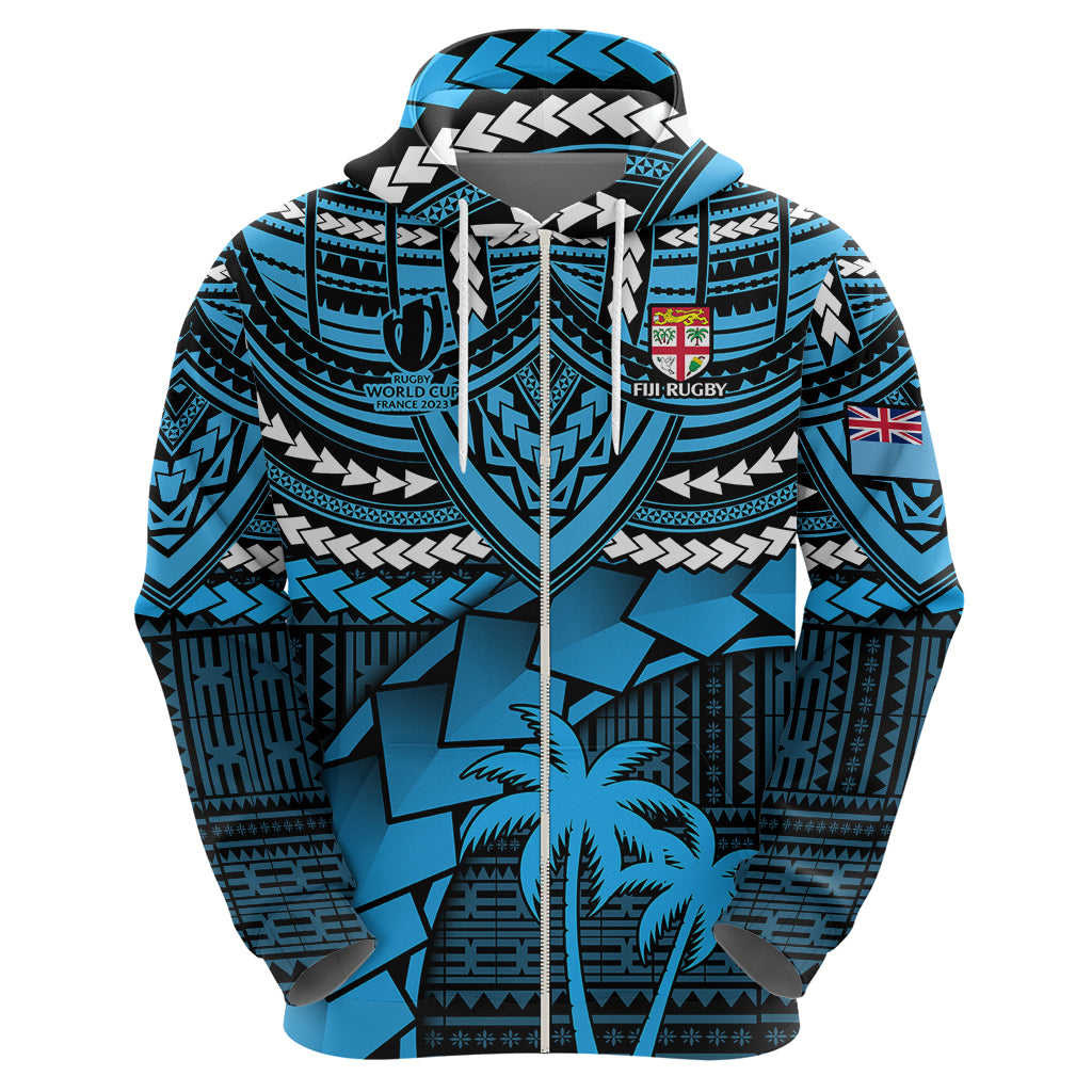 Custom Fiji Rugby Hoodie Go Fijian Tapa Arty with World Cup Vibe LT9 - Polynesian Pride