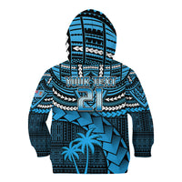 Custom Fiji Rugby Kid Hoodie Go Fijian Tapa Arty with World Cup Vibe LT9 - Polynesian Pride