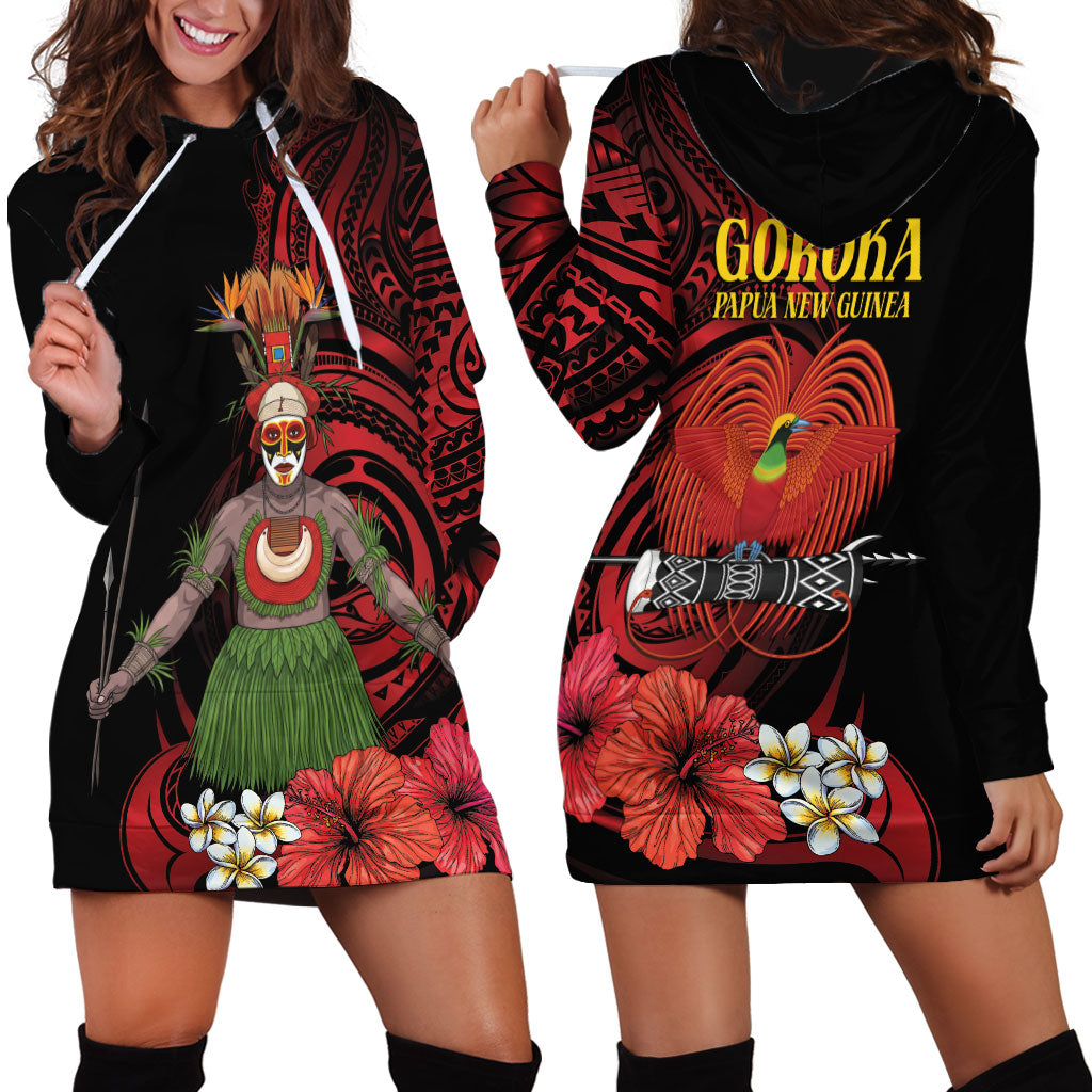 Huli Wigmen Tribe Hela Province Hoodie Dress Papua New Guinea Indigenous Pattern LT9 - Polynesian Pride
