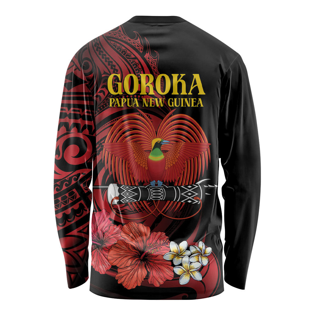Huli Wigmen Tribe Hela Province Long Sleeve Shirt Papua New Guinea Indigenous Pattern LT9 - Polynesian Pride