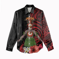 Huli Wigmen Tribe Hela Province Women Casual Shirt Papua New Guinea Indigenous Pattern LT9 - Polynesian Pride