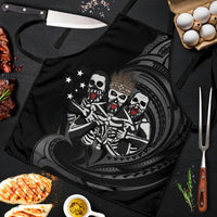 Skeleton Tribe Simbu Province Apron Papua New Guinea Indigenous Pattern LT9 Black - Polynesian Pride