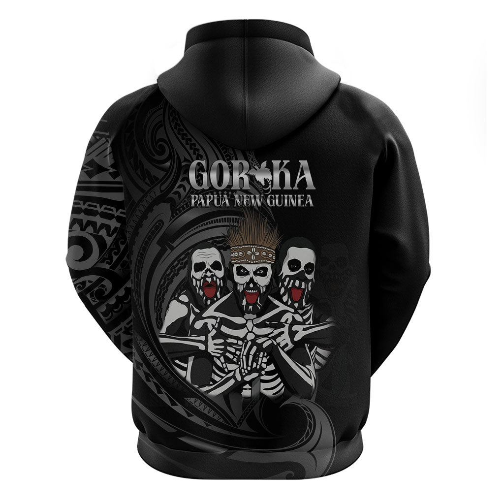 Skeleton Tribe Simbu Province Zip Hoodie Papua New Guinea Indigenous Pattern LT9 - Polynesian Pride