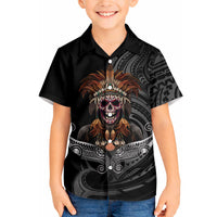 Mokomoko Tribe Eastern Highlands Province Hawaiian Shirt Papua New Guinea Indigenous Pattern LT9 - Polynesian Pride