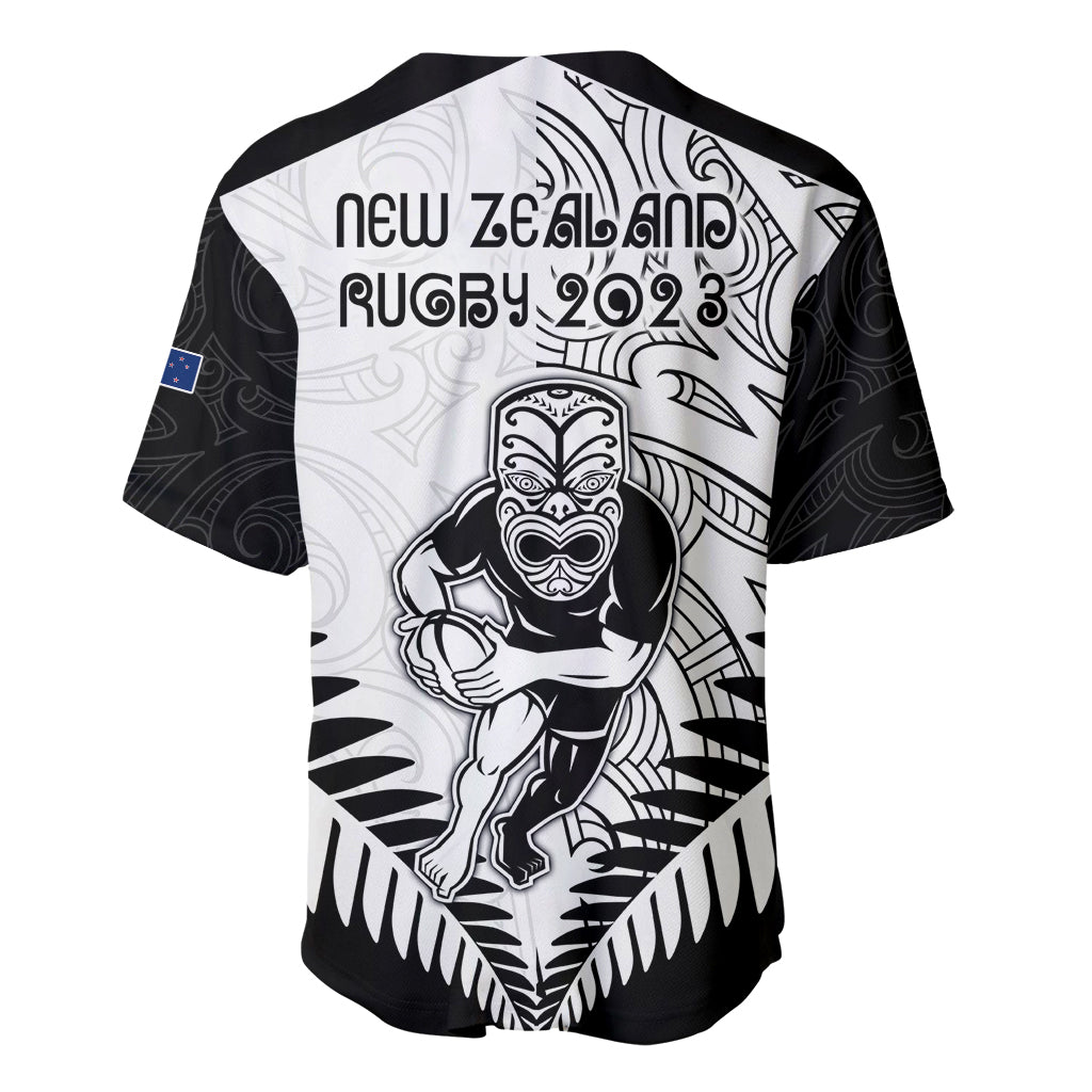New Zealand Rugby Baseball Jersey Proud Aoteroa Stylised Maori Koru LT9 - Polynesian Pride