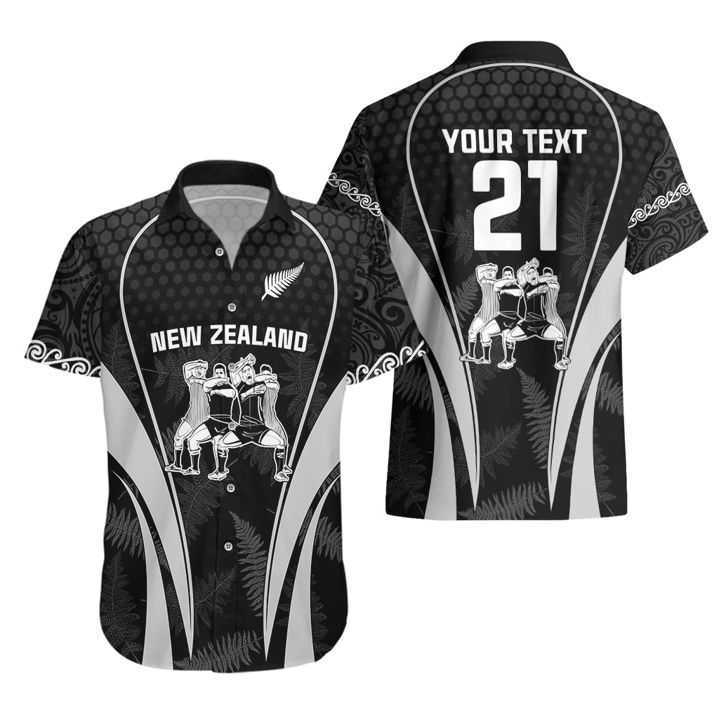 Custom New Zealand Aotearoa Rugby Hawaiian Shirt Haka Dance Mixed Silver Fern Sporty Style LT9 - Polynesian Pride